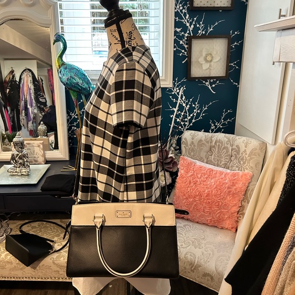 GORGEOUS ZARA black, white and grey dress, Perfect for fall size L - Picture 5 of 13